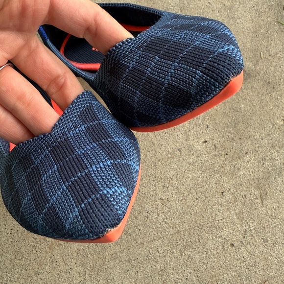 ROTHY’S The Point in Indigo Gingham Plaid Size 8 - Picture 10 of 15